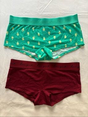 PINK Victoria's Secret Boyshorts with Branded Waistband